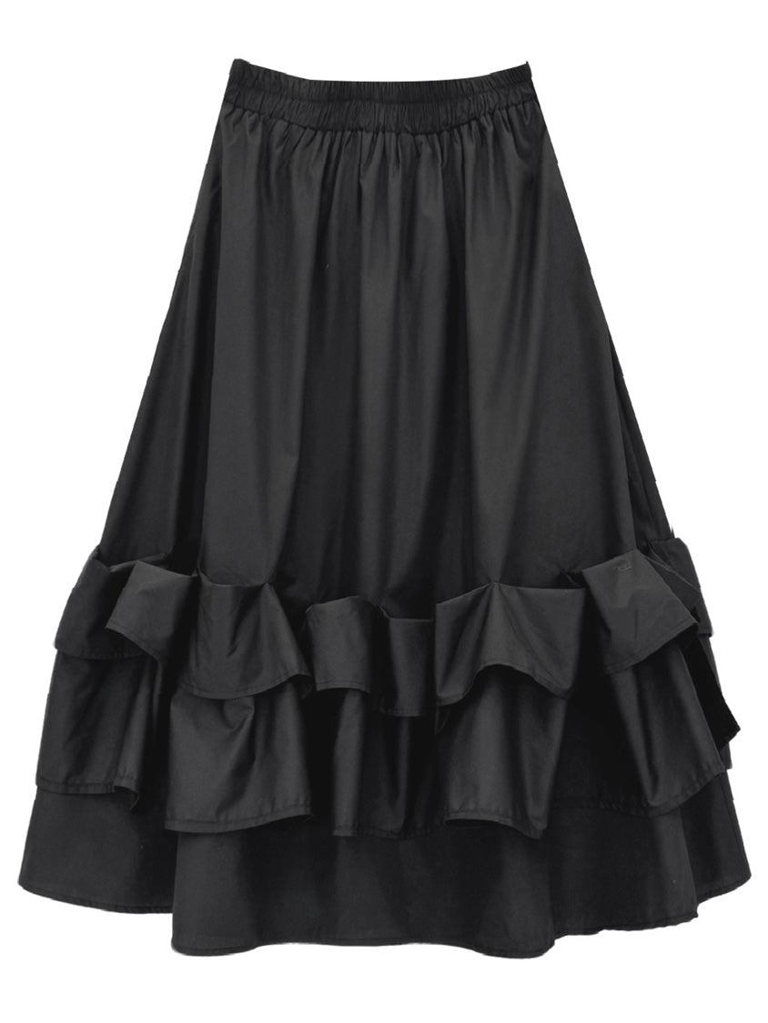 Mesh stitch top and skirt