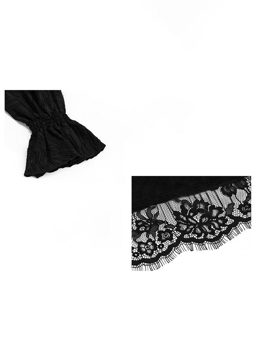 Mesh stitch top and skirt