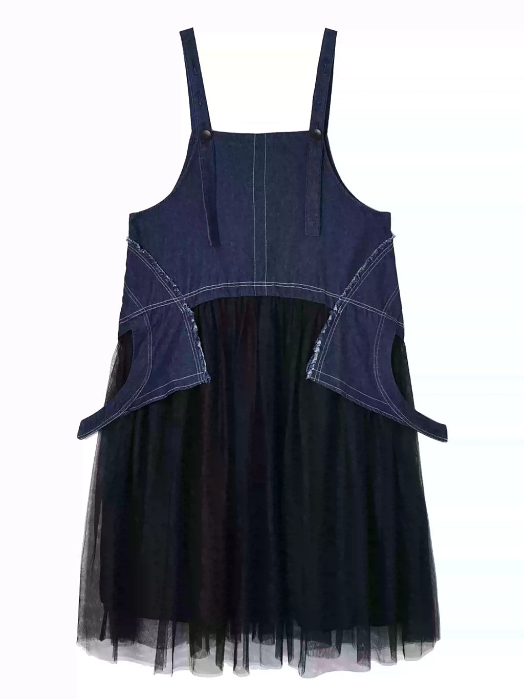 Scarf tie blouse and denim pants series