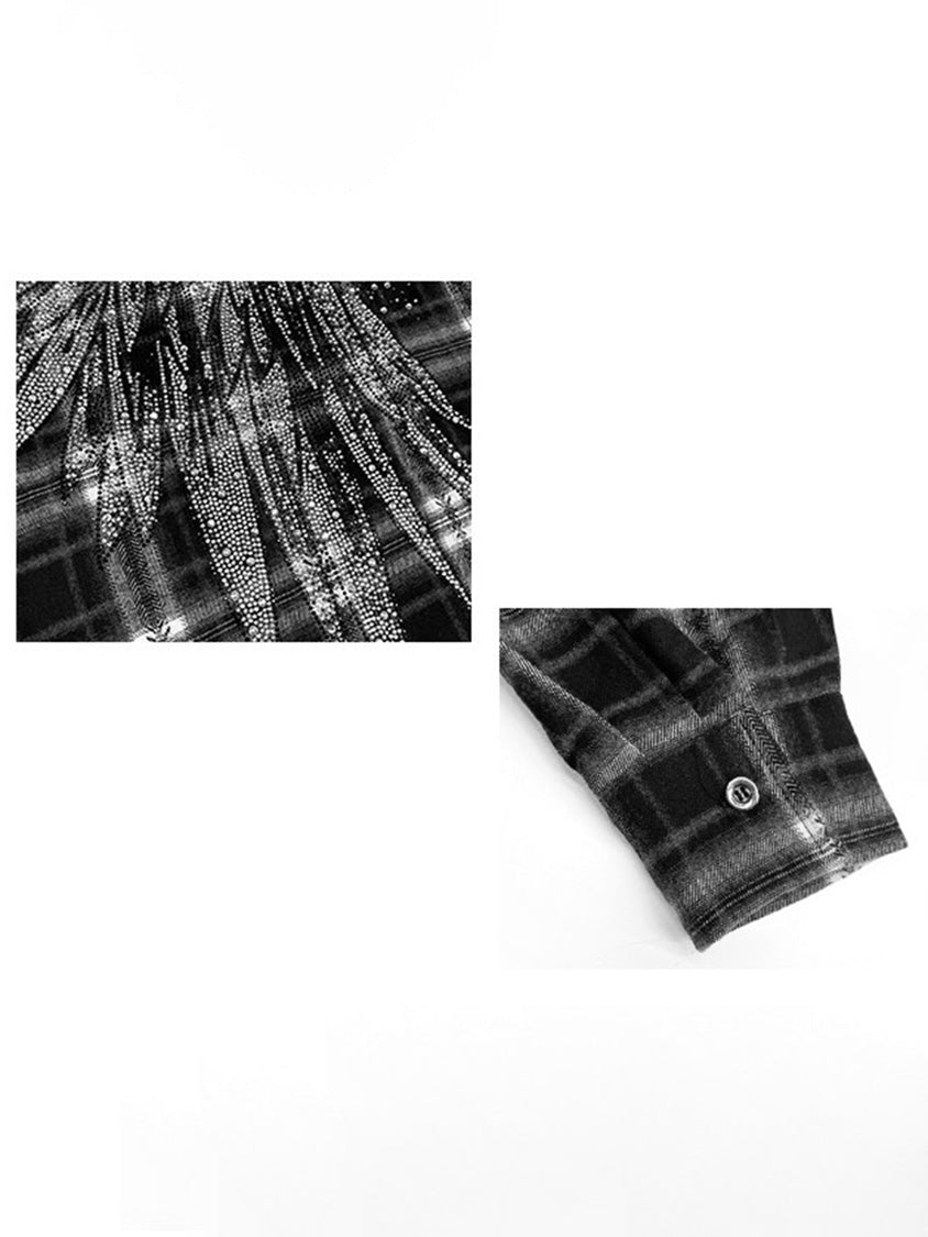 Mesh stitch top and skirt