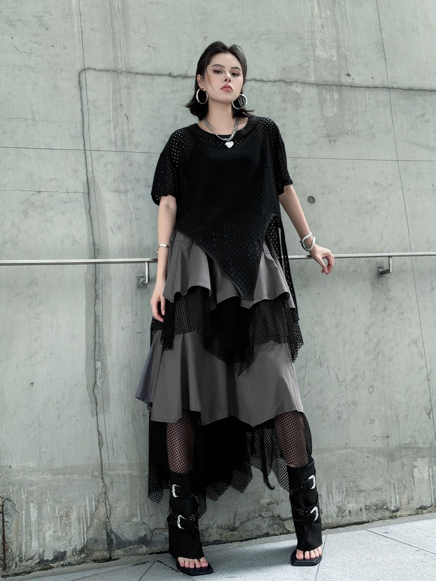 メッシュフロントカットトップ
