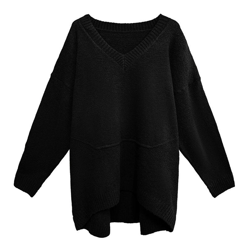 Vネックオーバーセーター