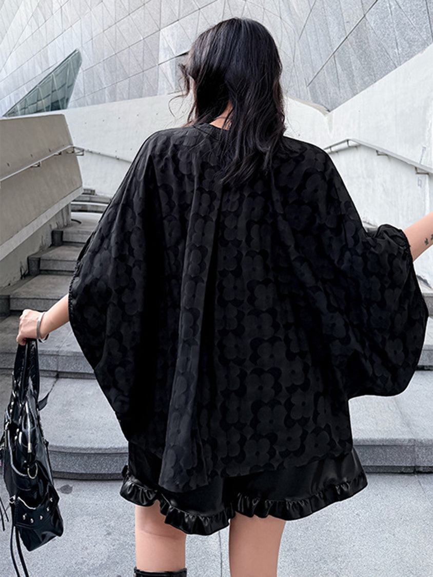 Mesh stitch top and skirt