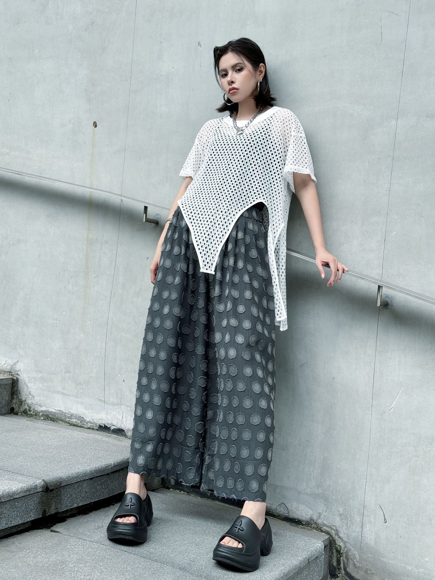 メッシュフロントカットトップ