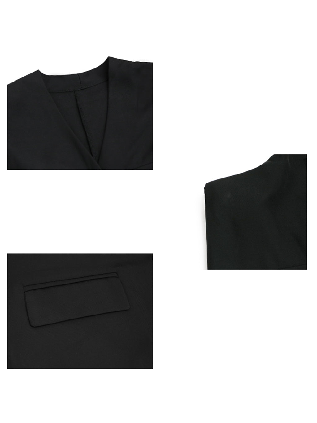 Pocket Detail Long Gilet Dress