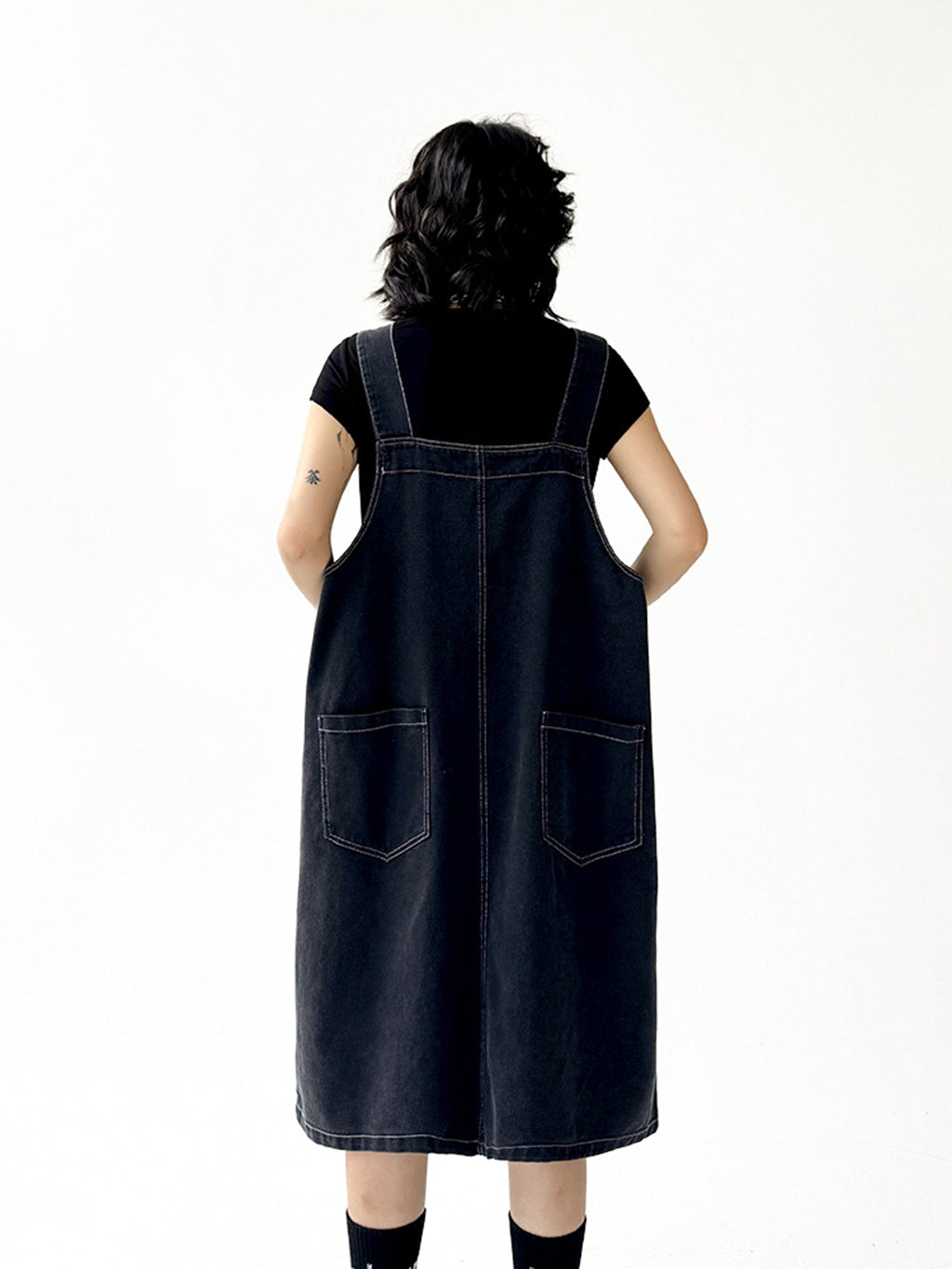 buckle suspender dress