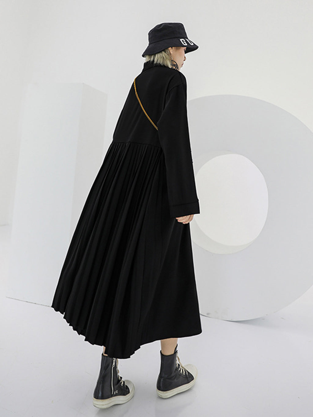 floating sleeve shirt dress