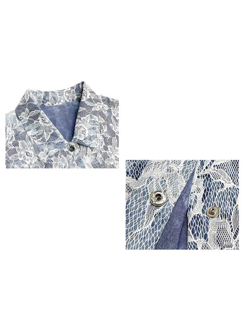 Mesh stitch top and skirt