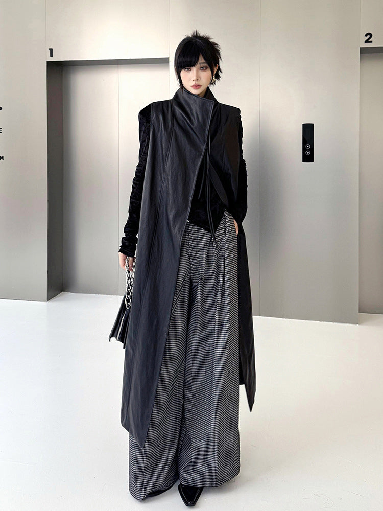Scarf tie blouse and denim pants series