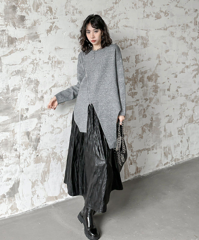 Asymmetrical knit