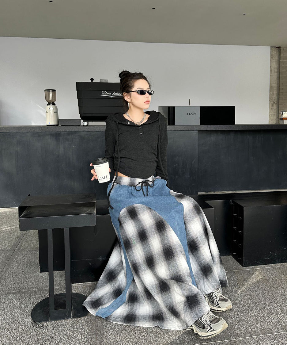 Buffalo Plaid Switch Skirt