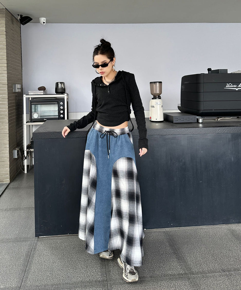 Buffalo Plaid Switch Skirt