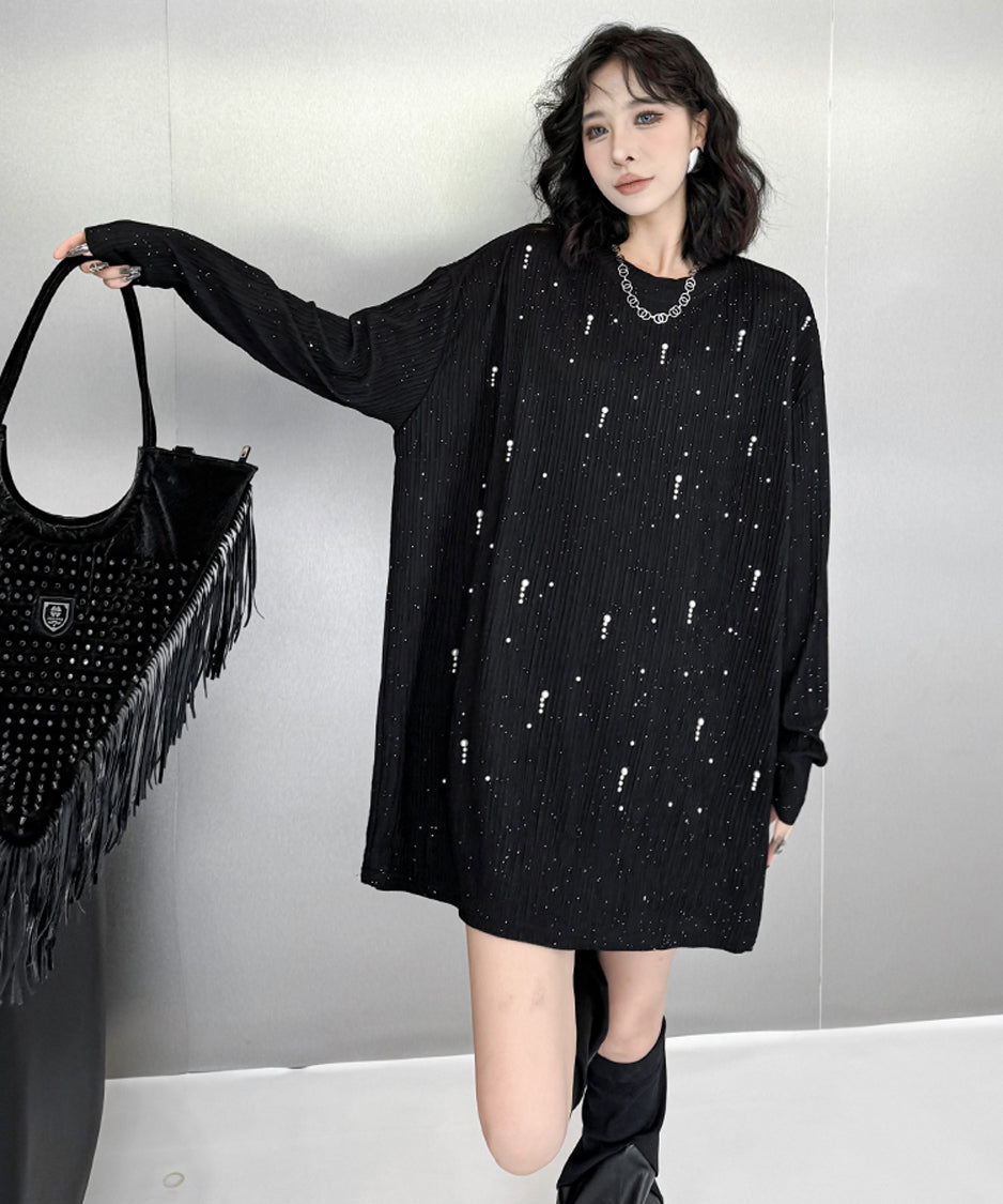Pearl loose silhouette top