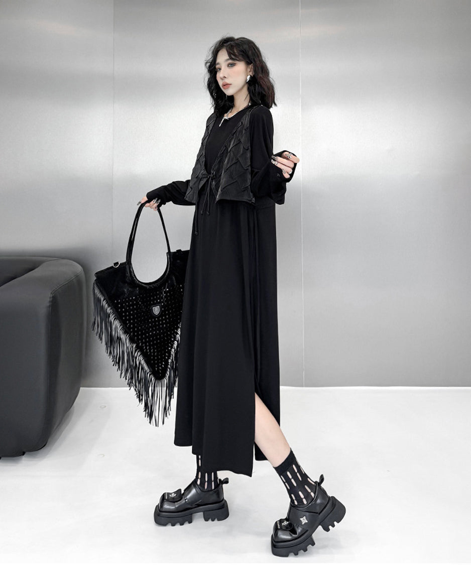 Stitched Vest Dress