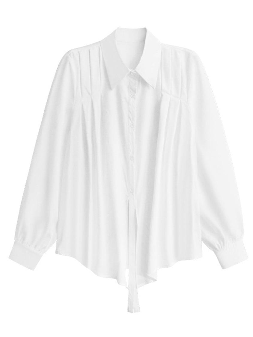 Center slit blouse