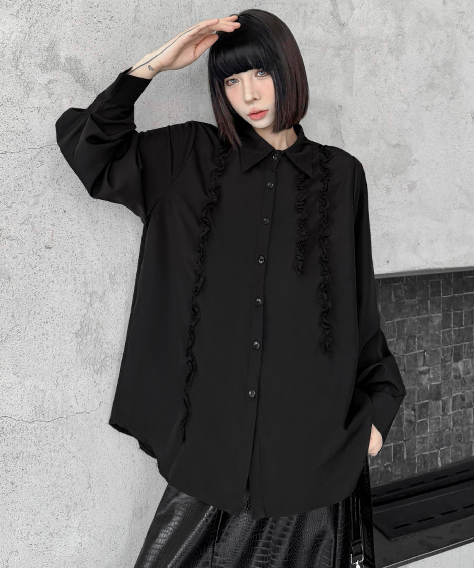 Frill line blouse