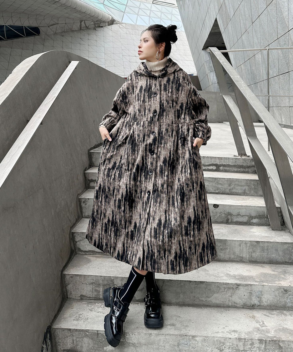 Brushed Hoodie Coat