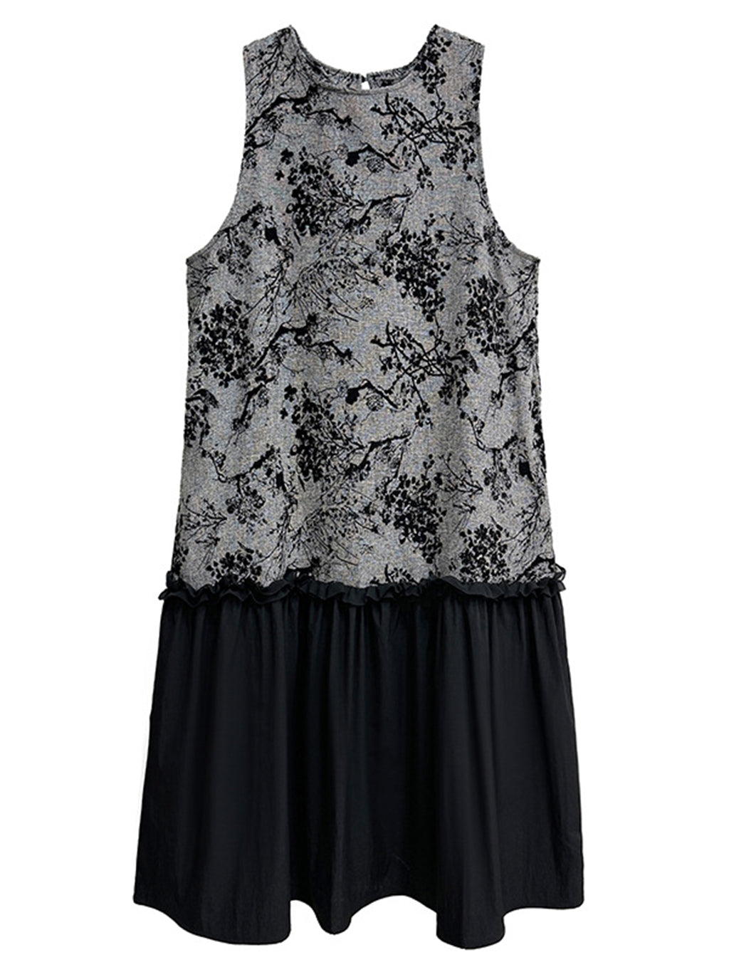 Jacquard splicing dress