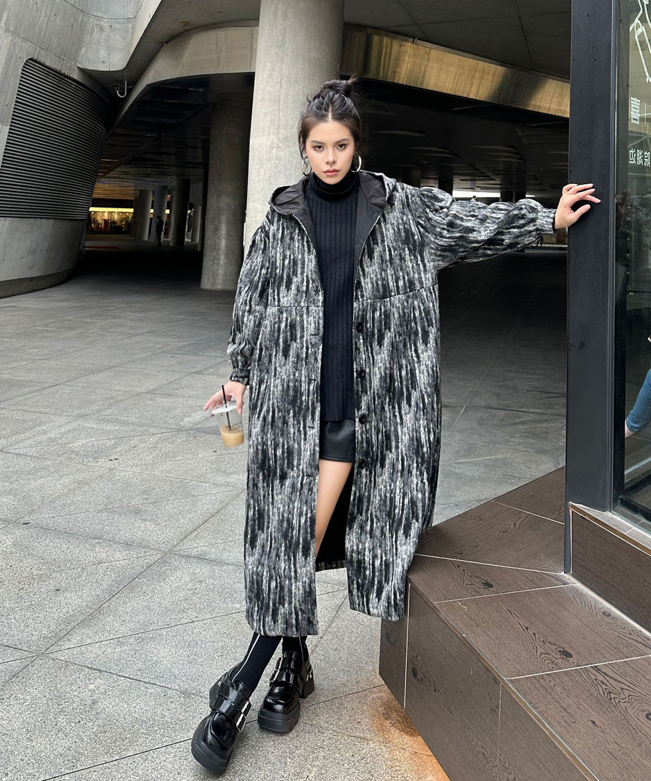 Brushed Hoodie Coat