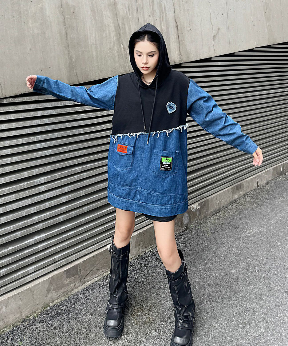 Denim Switch Hoodie