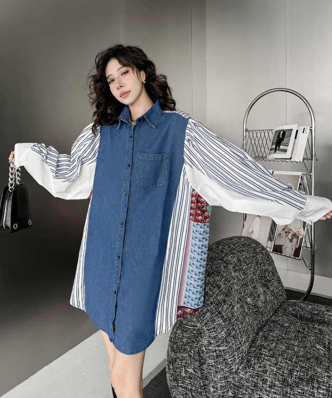 Patchwork Stripe Blouse
