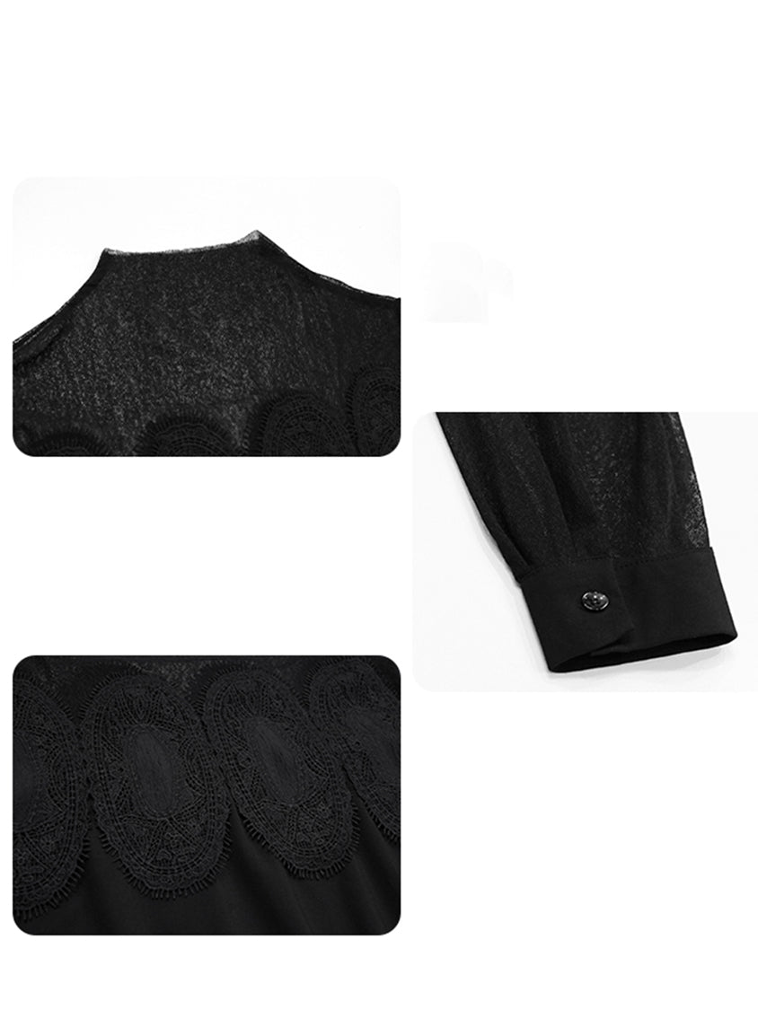 mesh split dress