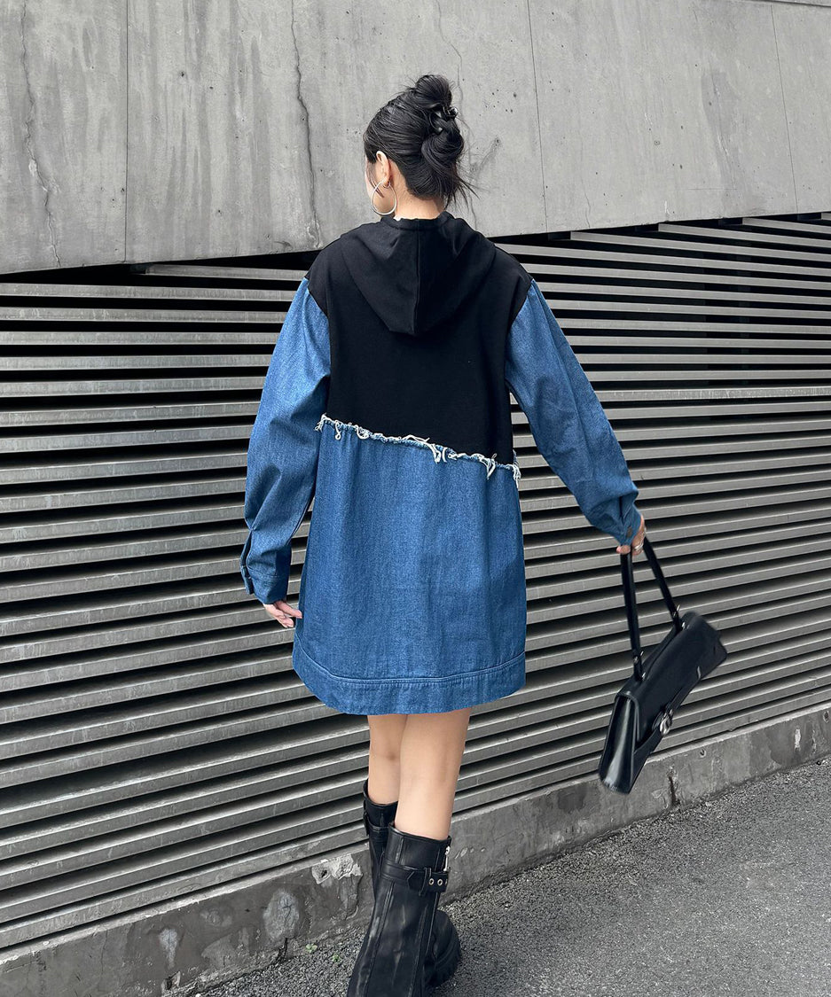 Denim Switch Hoodie