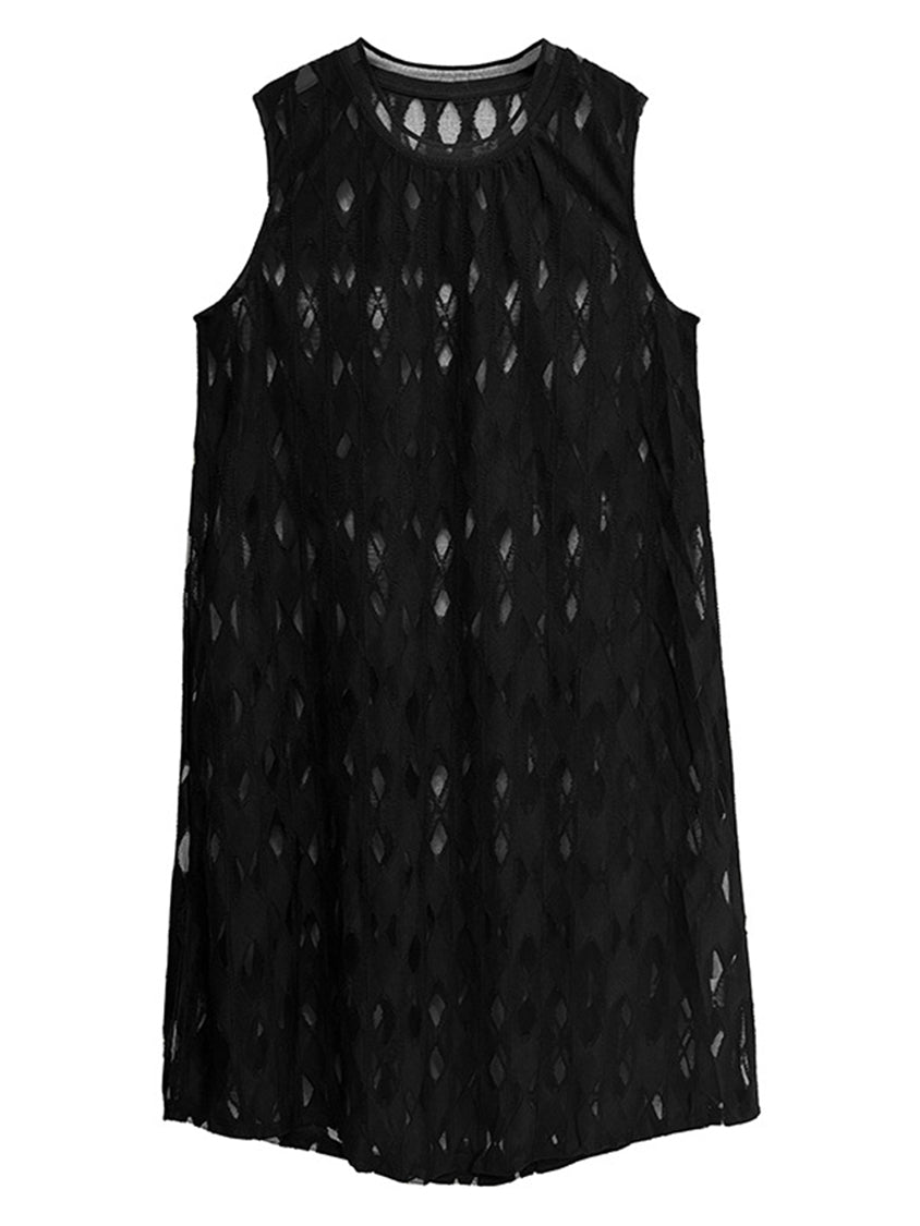 ダイヤメッシュドレス