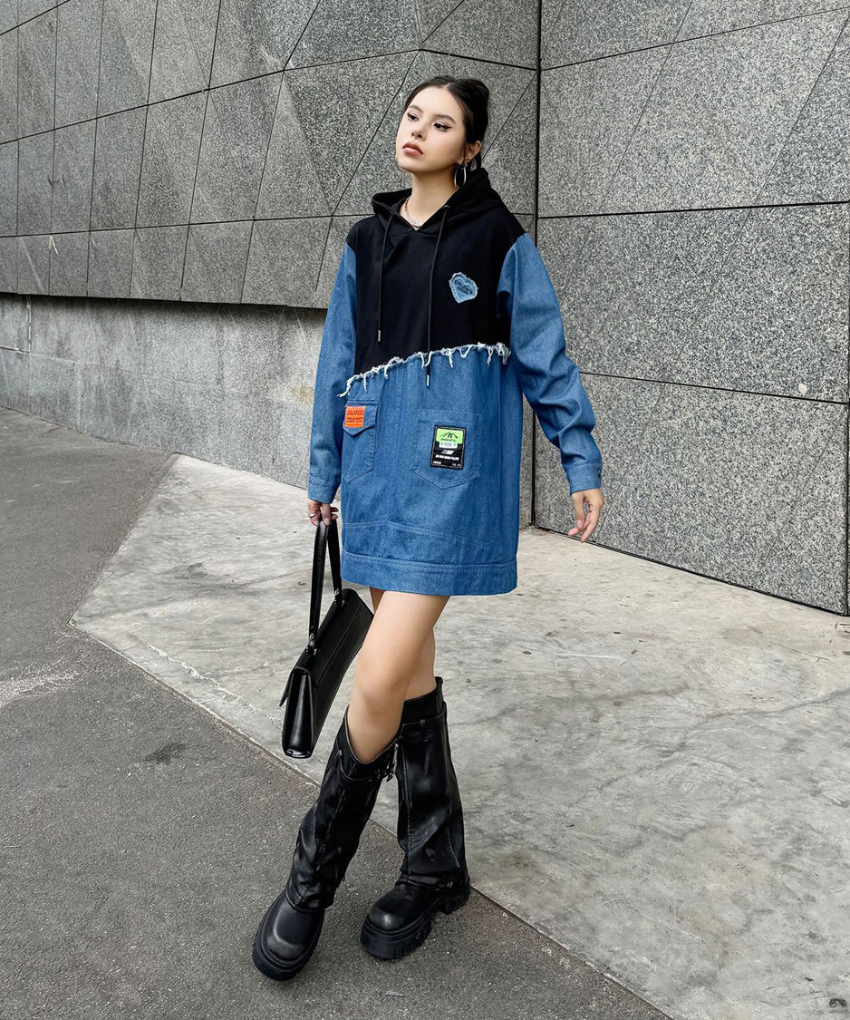 Denim Switch Hoodie