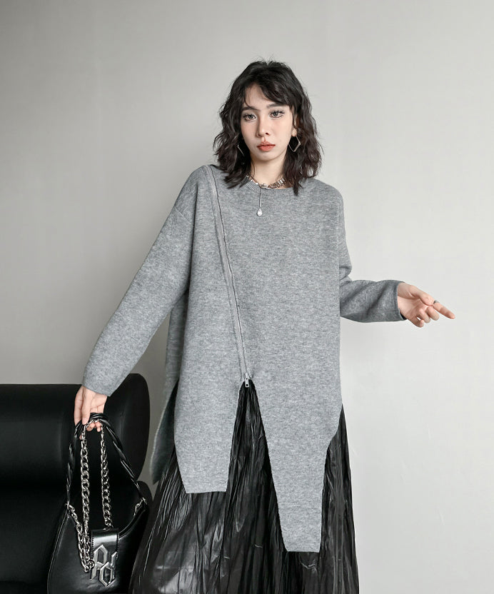Asymmetrical knit