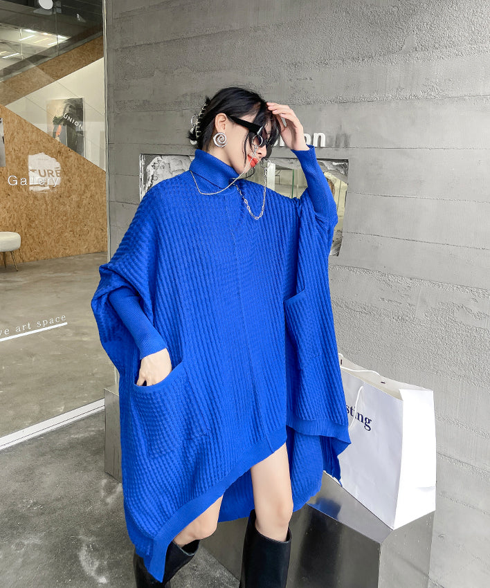 Bat sleeve knit dress