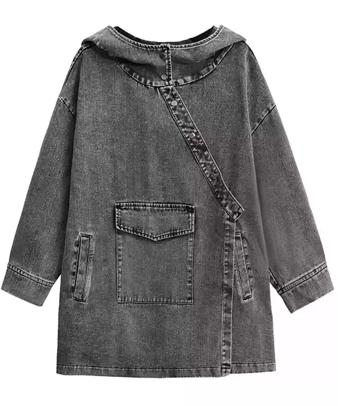 Distressed denim jacket