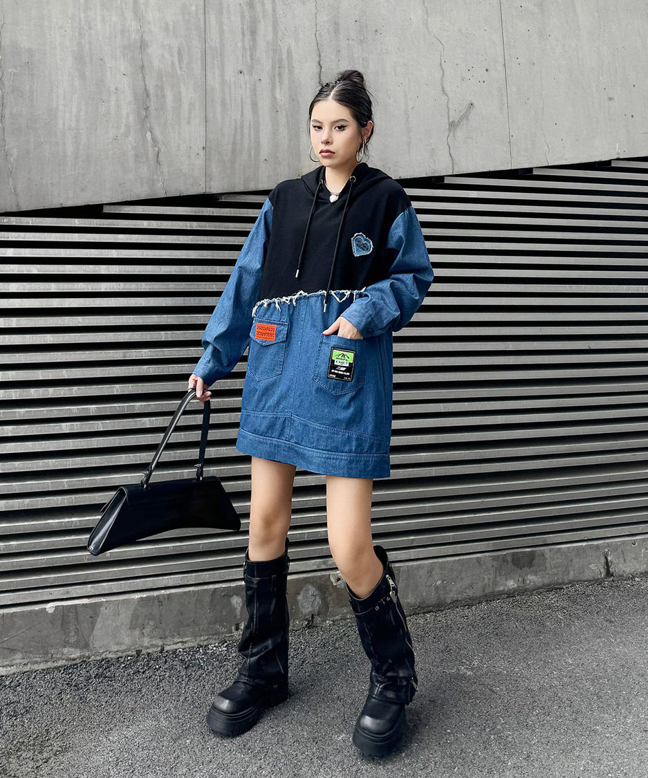 Denim Switch Hoodie