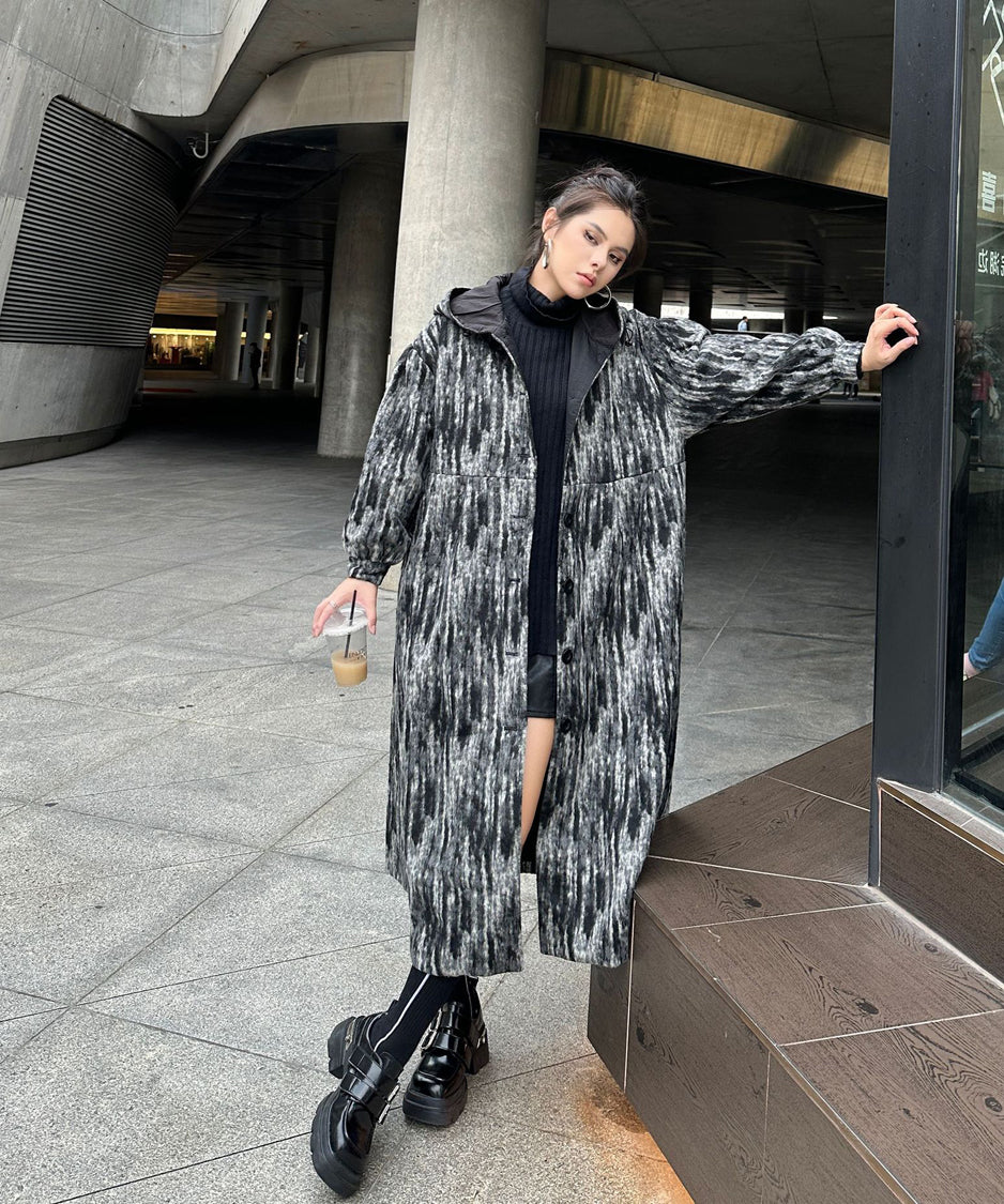 Brushed Hoodie Coat