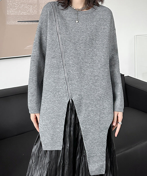 Asymmetrical knit