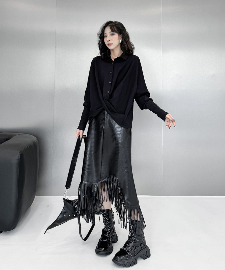 crossover blouse