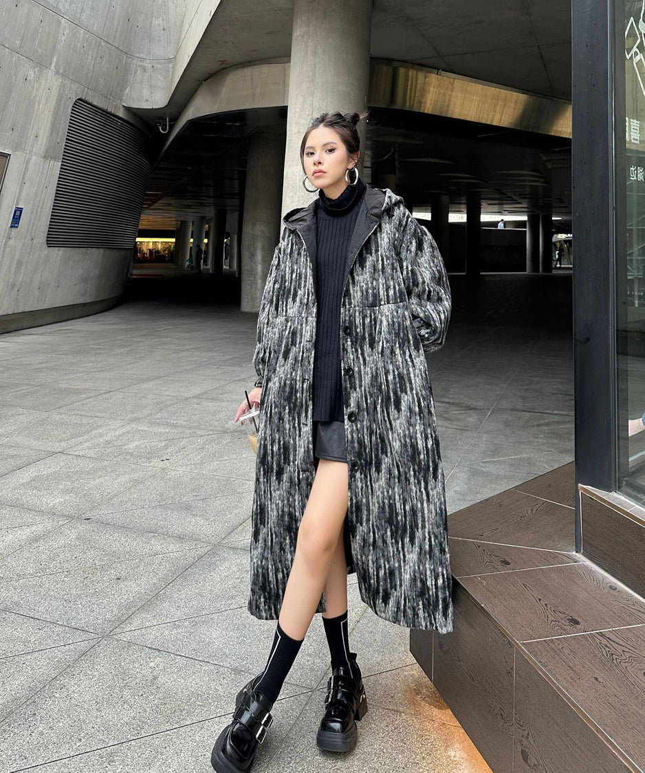 Brushed Hoodie Coat