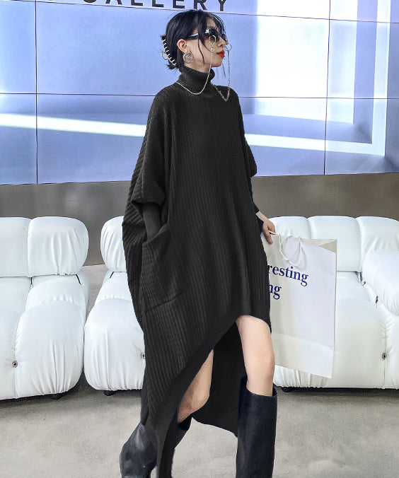 Bat sleeve knit dress