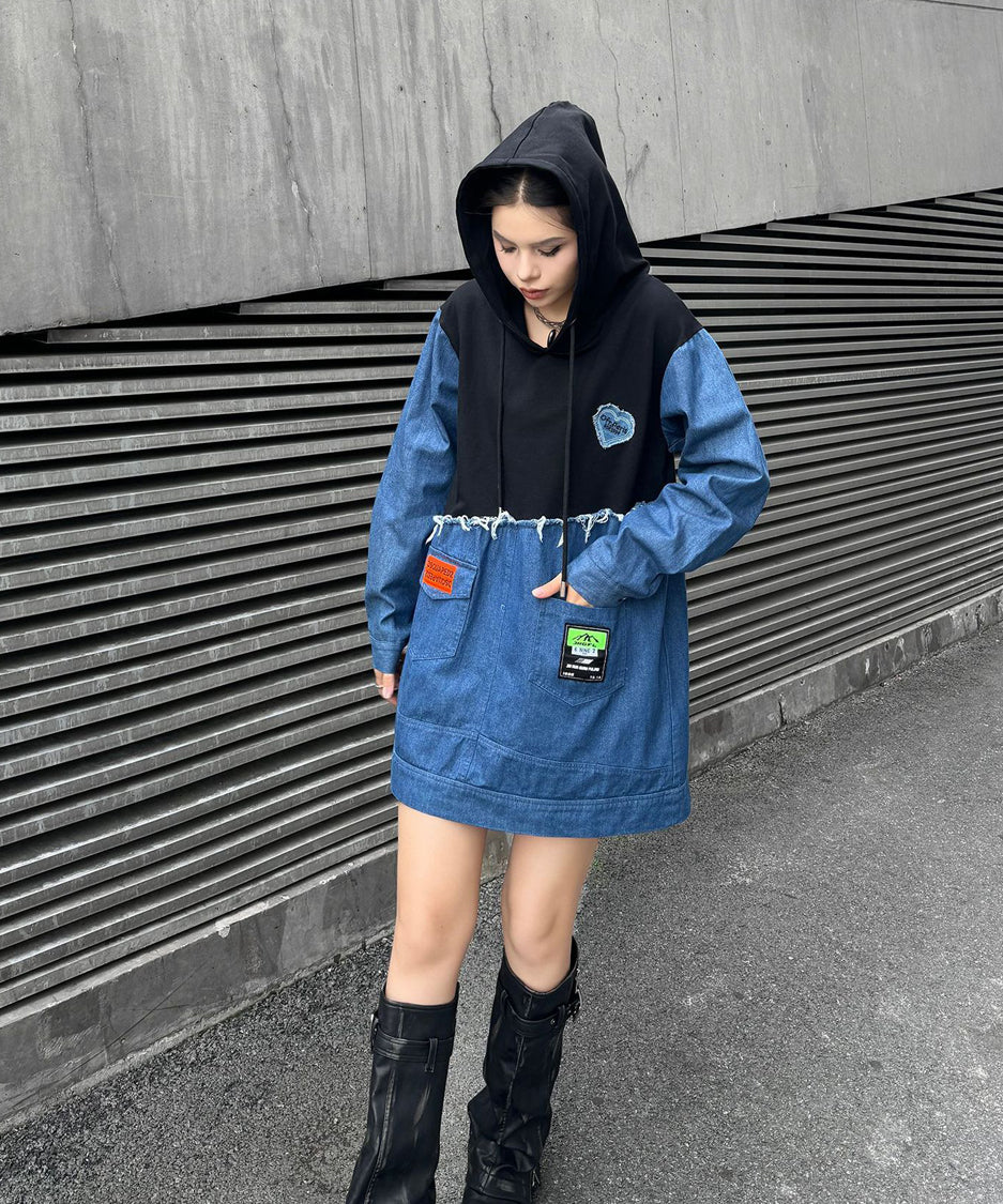 Denim Switch Hoodie