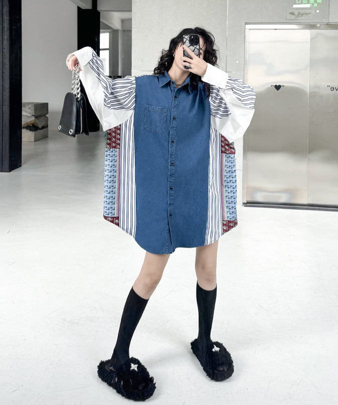 Patchwork Stripe Blouse