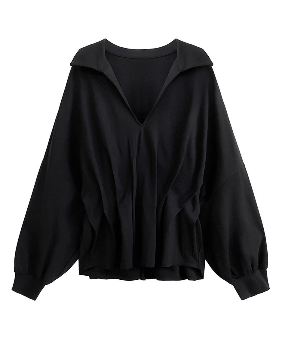 V-neck dolman sleeve top