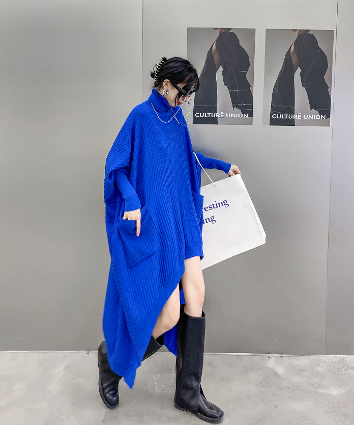 Bat sleeve knit dress