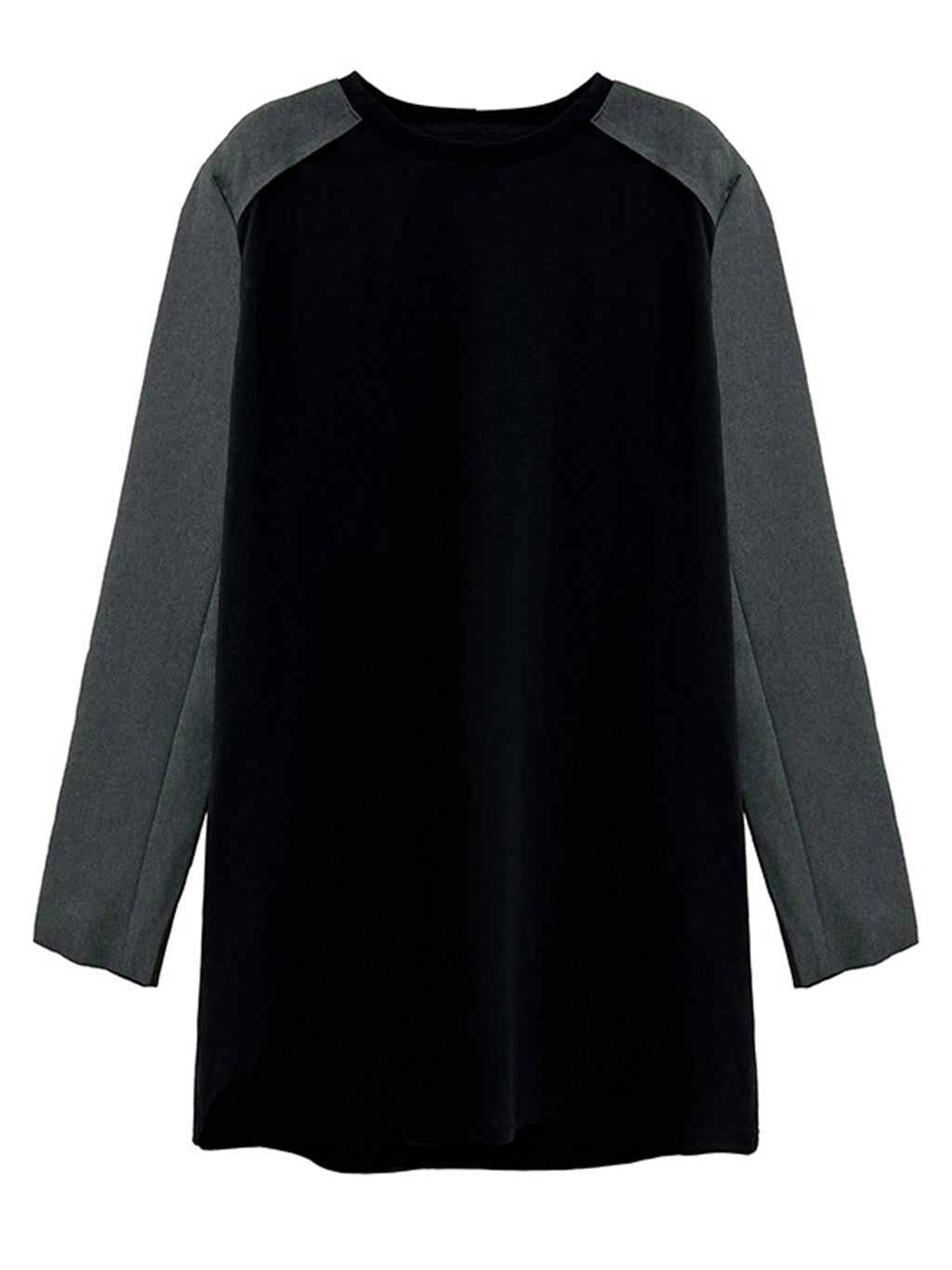 Contrast color stitched top