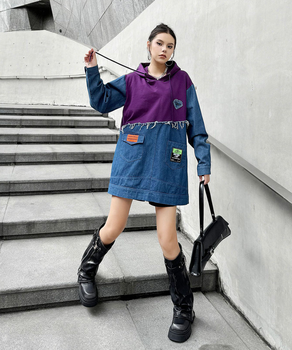 Denim Switch Hoodie