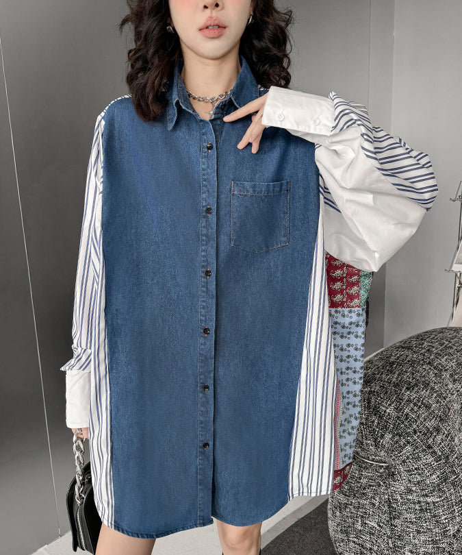 Patchwork Stripe Blouse