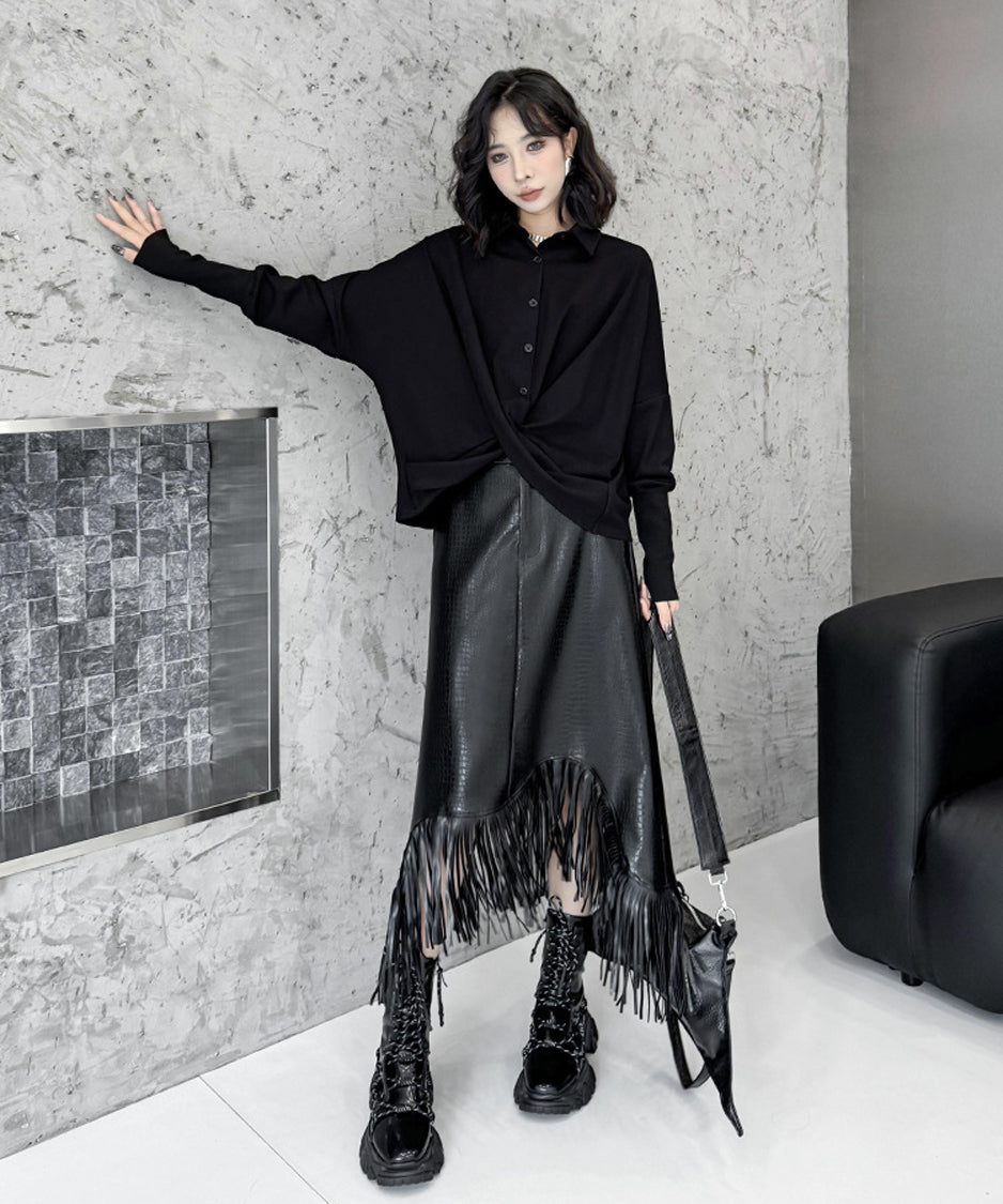 crossover blouse