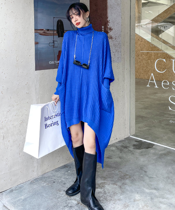 Bat sleeve knit dress