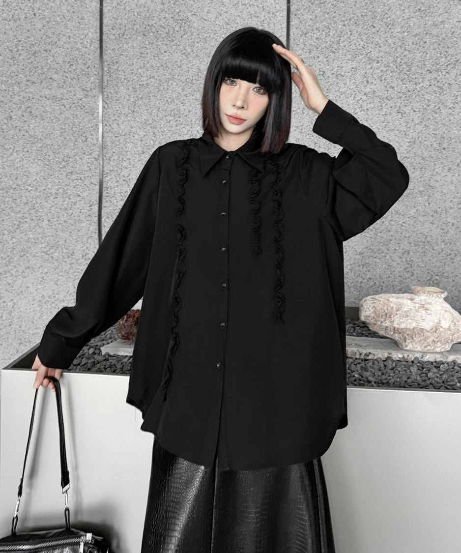 Frill line blouse