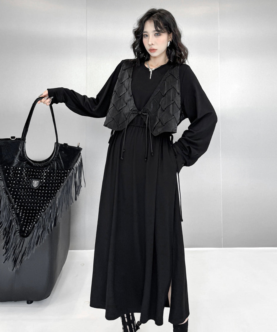 Stitched Vest Dress