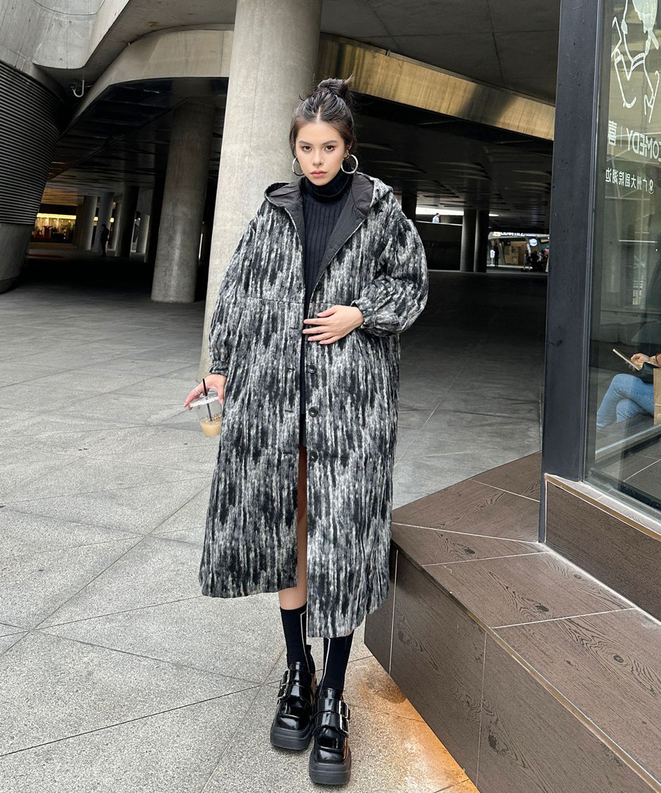 Brushed Hoodie Coat
